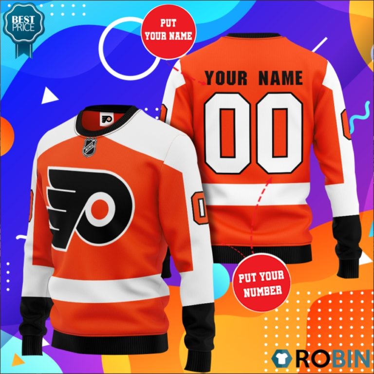 Philadelphia Flyers Personalized All Over Print Sweater