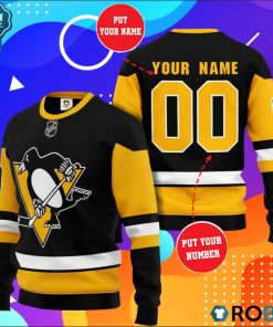 Pittsburgh Penguins Personalized All Over Print Sweater Pittsburgh Penguins Personalized All Over Print Sweater