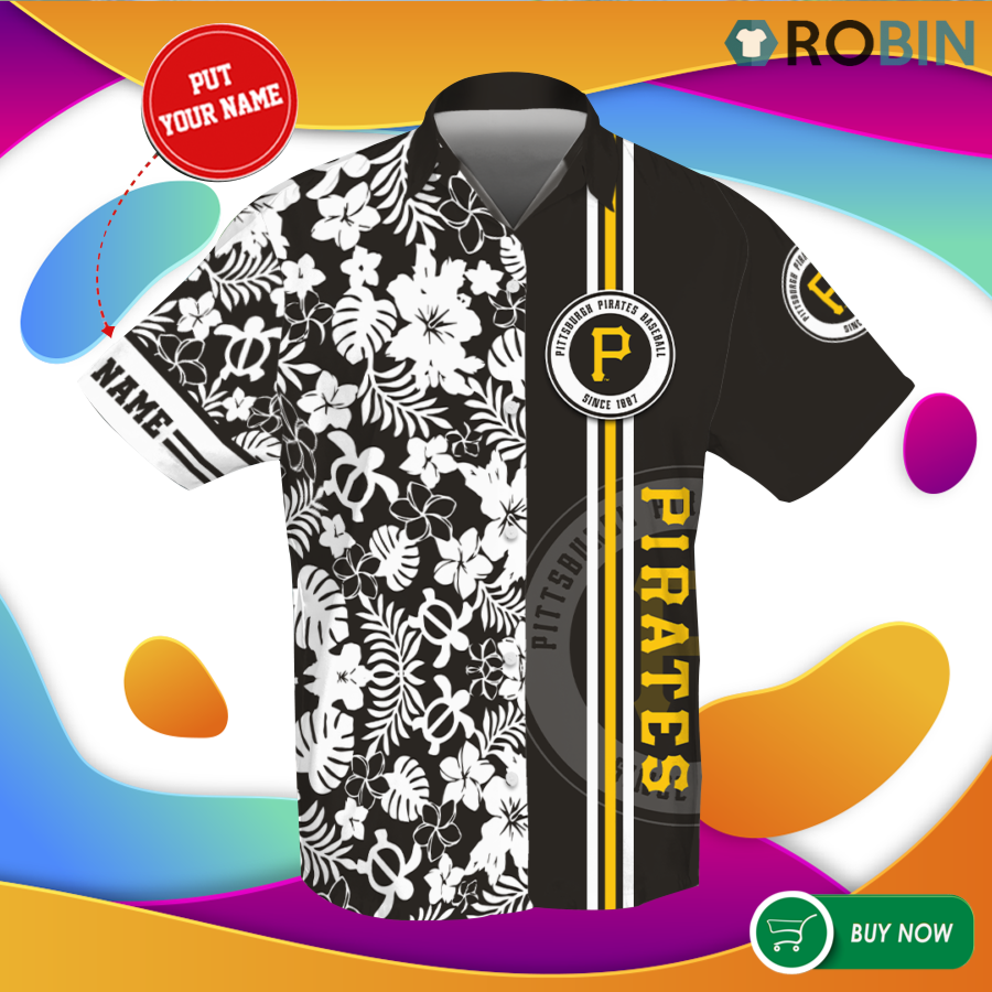 Pittsburgh Pirates 3d Hawaiian Shirt - Button Up T Shirt - RobinPlaceFabrics