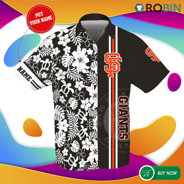 San Francisco Giants Personalized 3d Printed Hawaiian Shirt