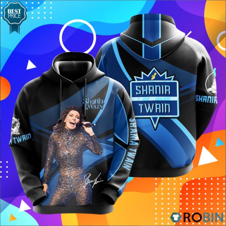 Shania Twain Signature 3D Print Hoodie