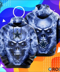 Skull Dallas Cowboys 3D Print Hoodie