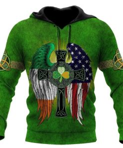 St. Patrick American By Birth Irish By The Grace Of Gods 3d Hoodie, T-shirt St. Patrick American By Birth Irish By The Grace Of Gods 3d Hoodie, T-shirt