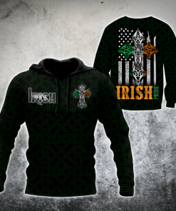St. Patrick Cross Irish Pride 3d Hoodie, T-shirt
