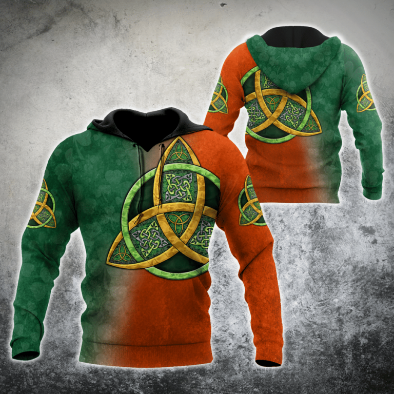 St.patrick Celtic Trinity Knot 3d Hoodie, T-shirt