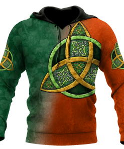 St.patrick Celtic Trinity Knot 3d Hoodie, T-shirt St.patrick Celtic Trinity Knot 3d Hoodie, T-shirt
