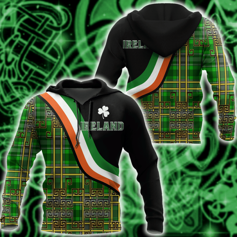 St.patrick Ireland 3d Hoodie, T-shirt