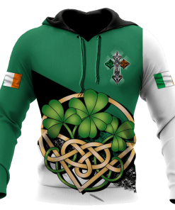 St.patrick Irish Shamrock Celtic Knot 4 Leaf Clover Good Luck 3d Hoodie, T-shirt St.patrick Irish Shamrock Celtic Knot 4 Leaf Clover Good Luck 3d Hoodie, T-shirt