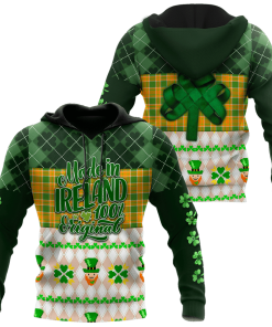 St.patrick Made In Ireland 100% Original 3d Hoodie, T-shirt