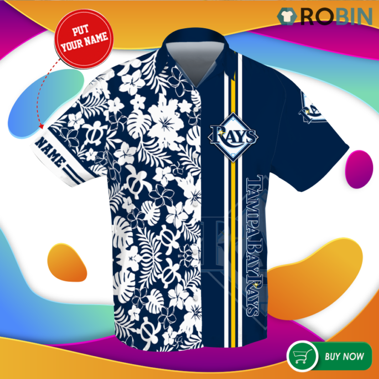 Tampa Bay Rays Personalized 3d Printed Hawaiian Shirt
