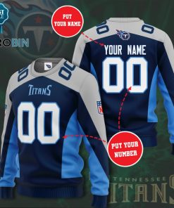 Tennessee Titans Personalized 3D Full Printed Sweater
