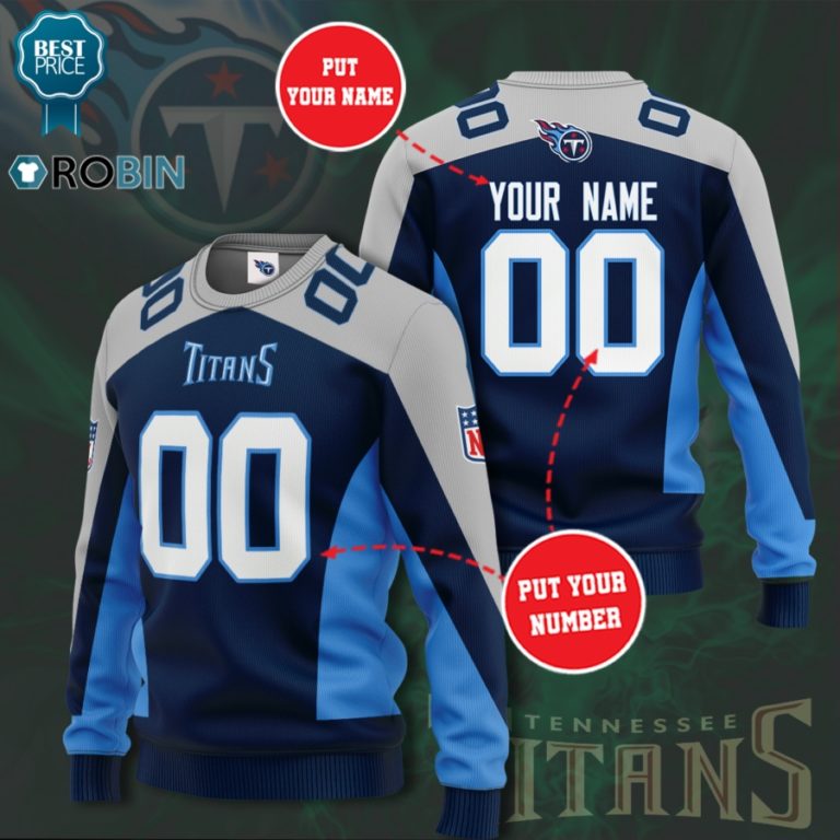 Tennessee Titans Personalized 3D Full Printed Sweater