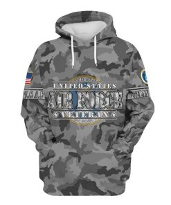 US Air Force Veteran Camouflage 3d Hoodie, T-shirt AF3101