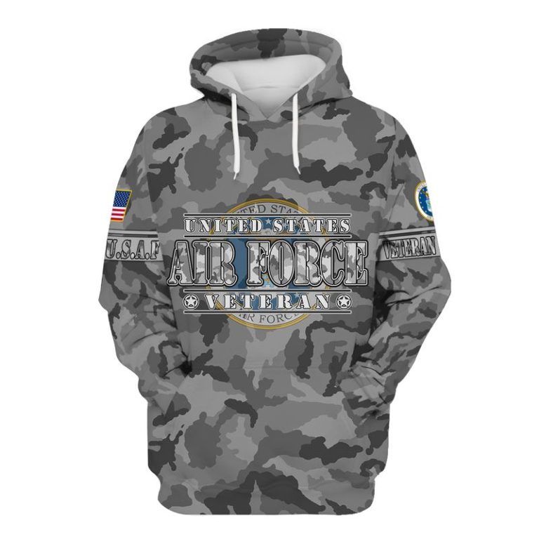 US Marine Corps Veteran Camouflage 3d Hoodie, T-shirt MC3101