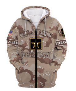 US Army Veteran Camouflage 3D Hoodie, T-shirt USAM3101858