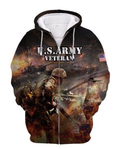 US Army Veteran Soldier 3D Hoodie, T-shirt AM0102