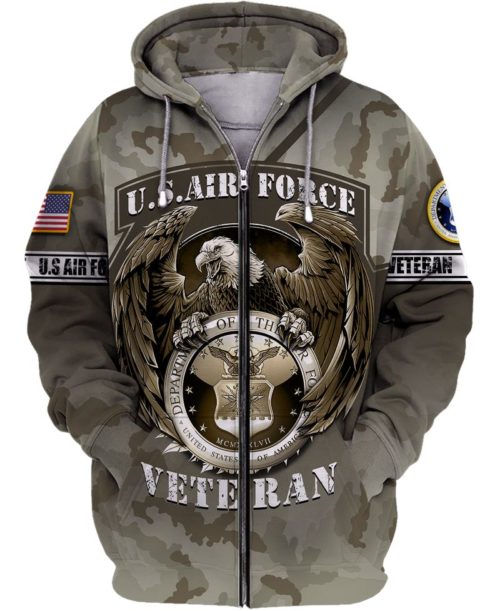 Us Air Force Veteran Bald Eagle Camouflage 3d Hoodie, T-shirt AM3101 ...