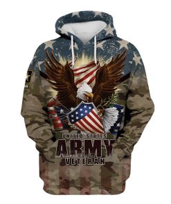 Us Army Veteran Bald Eagle American Flag 3d Hoodie, T-shirt