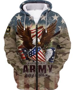 Us Army Veteran Bald Eagle American Flag 3d Hoodie, T-shirt USARM31190384