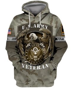 Us Army Veteran Bald Eagle Camouflage 3d Hoodie, T-shirt AM3101