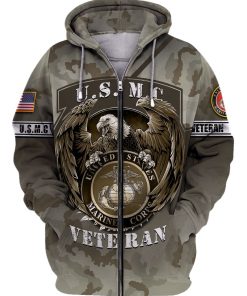 Us Marine Corps Veteran Bald Eagle Camouflage 3d Hoodie, T-shirt AM3101