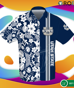 Utah State Aggies 3d Hawaiian Shirt – Button Up T Shirt