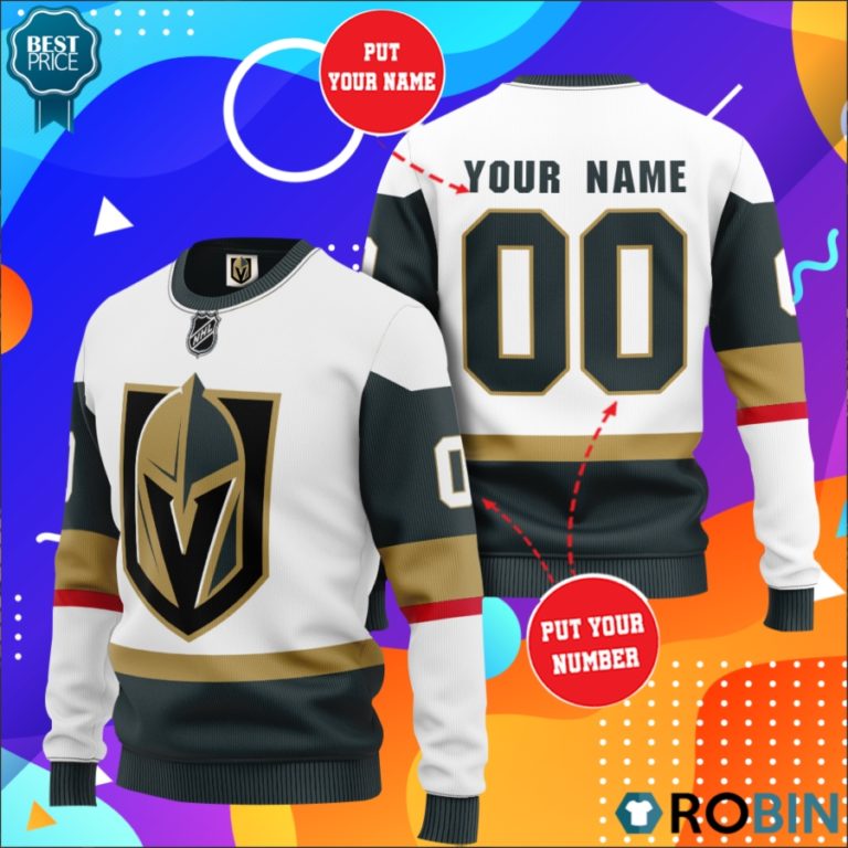 Vegas Golden Knights Personalized All Over Print Sweater