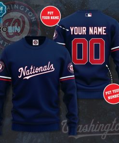 Washington Nationals Personalized 3D Full Printed Sweater