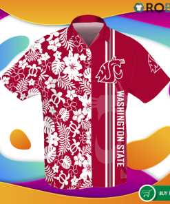 Washington State Cougars 3d Hawaiian Shirt – Button Up T Shirt Washington State Cougars 3d Hawaiian Shirt – Button Up T Shirt
