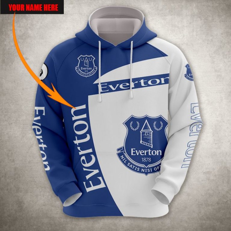 Everton FC Personalized 3D Print Hoodie, T Shirt, Bomber