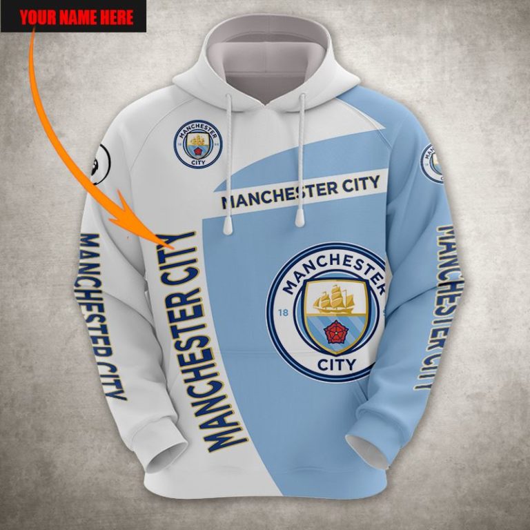 Manchester City FC Personalized 3D Print Hoodie, T Shirt, Bomber