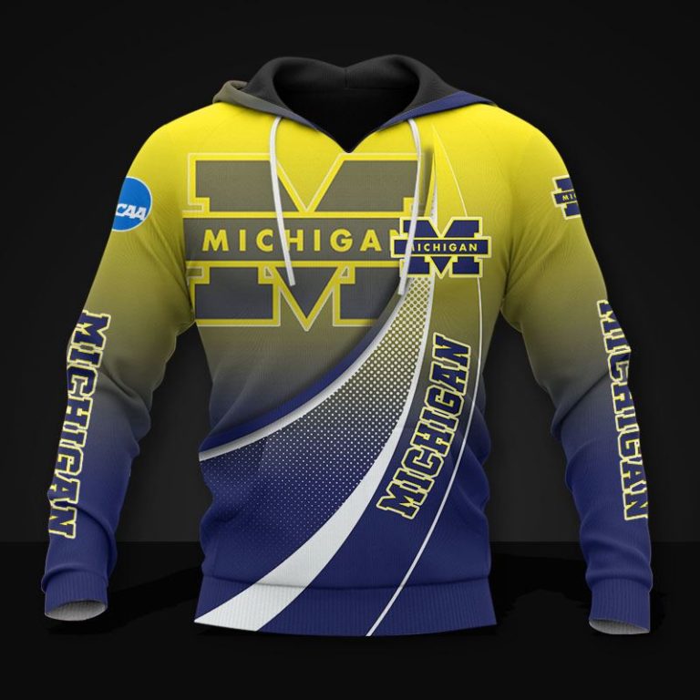 Michigan Wolverines AOP Hoodie, T Shirt, Bomber