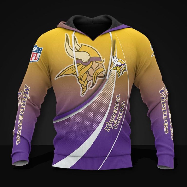 Minnesota Vikings 3D Print Hoodie, T Shirt, Bomber