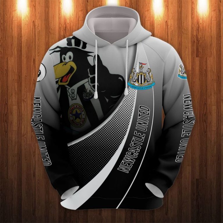 Newcastle United Monty Magpie 3D Print Hoodie, T Shirt, Bomber