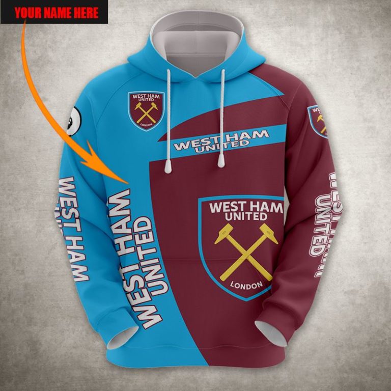 West Ham United FC Personalized 3D Print Hoodie, T Shirt, Bomber