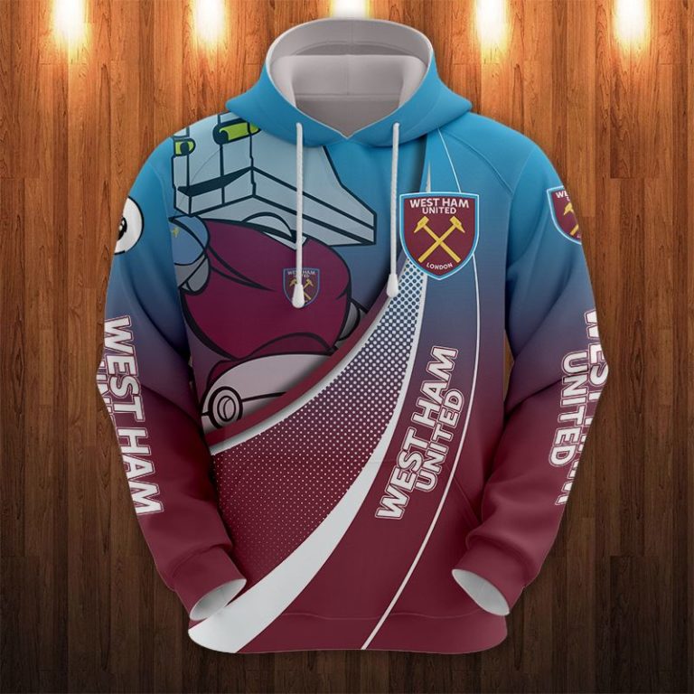 West Ham United Hammerhead 3D Print Hoodie, T Shirt, Bomber