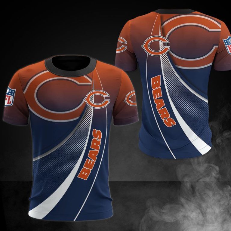 Chicago Bears 3D Print Hoodie, T Shirt, Bomber