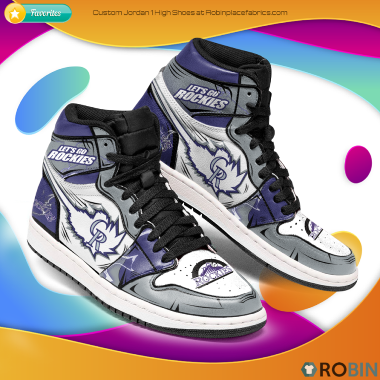 Colorado Rockies Let’s Go Rockies Jordan 1 High Sneaker