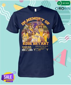 In Memory of Kobe Bryant January 26 2020 T Shirt In Memory of Kobe Bryant January 26 2020 T Shirt