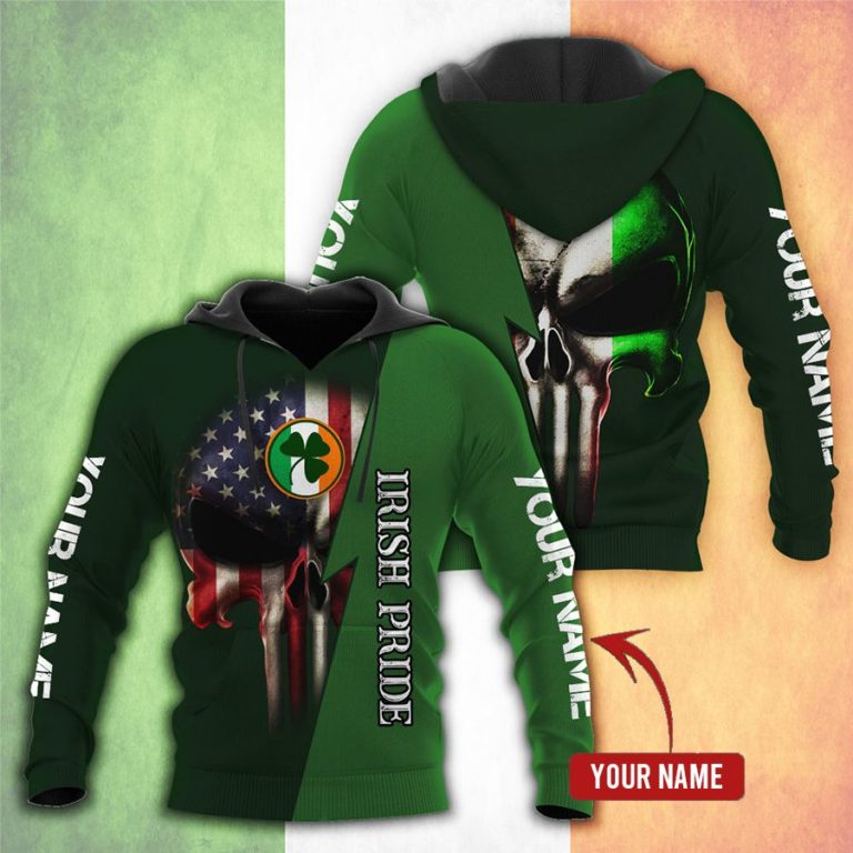 Personalized Irish Pride St Patrick’s Day 3D Print Hoodie