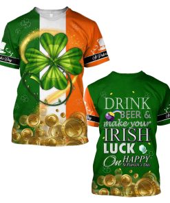 Irish St.Patrick day 3d t shirt
