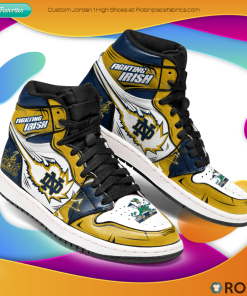 Notre Dame Fighting Irish Football Fighting Irish Jordan 1 High Sneaker Notre Dame Fighting Irish Football Fighting Irish Jordan 1 High Sneaker