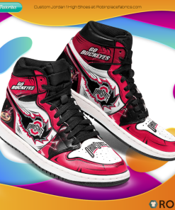 Ohio State Buckeyes Go Buckeys Jordan 1 High Sneaker