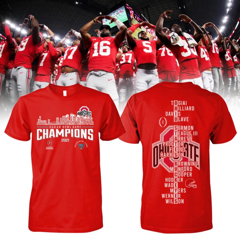 Ohio State Buckeyes Sugar Bowl Games Champions 2021 T Shirt