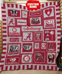 Personalized Alabama Crimson Tide Ncaa Quilt Blanket Personalized Alabama Crimson Tide Ncaa Quilt Blanket