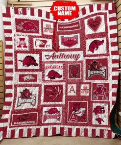Personalized Arkansas Razorbacks Ncaa Quilt Blanket Personalized Arkansas Razorbacks Ncaa Quilt Blanket