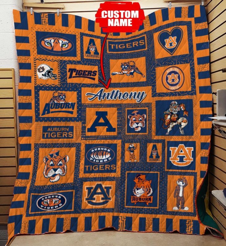 Personalized Auburn Tigers Ncaa Quilt Blanket