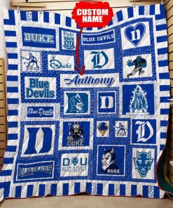 Personalized Duke Blue Devils Ncaa Quilt Blanket