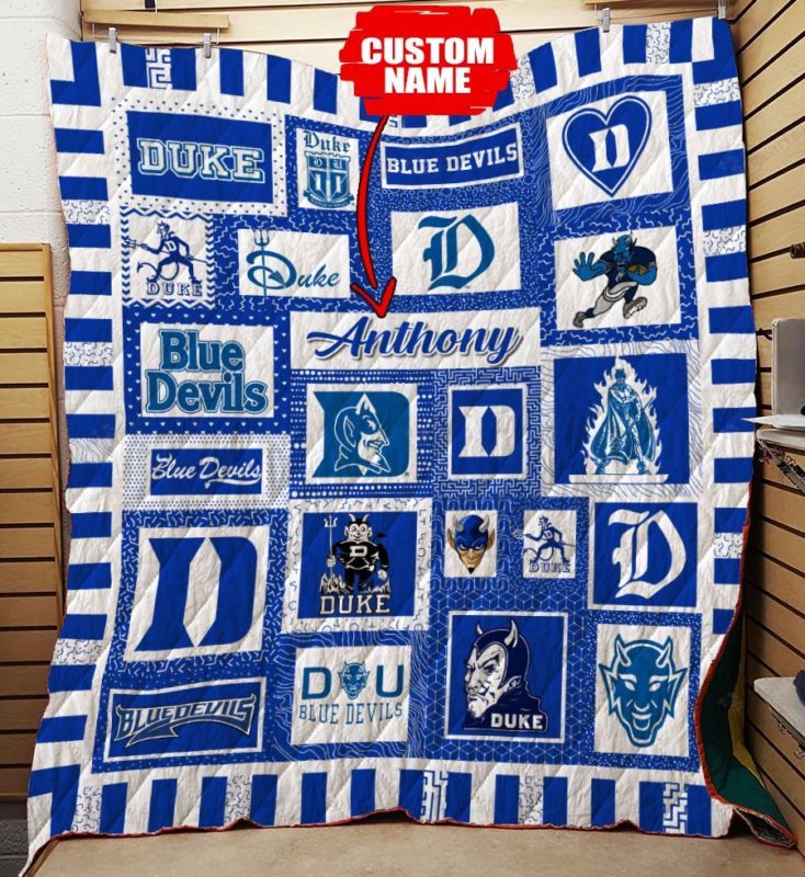 Personalized Duke Blue Devils Ncaa Quilt Blanket