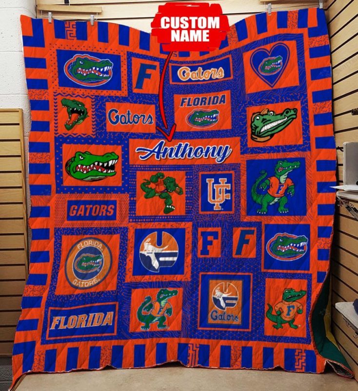 Personalized Florida Gators Ncaa Quilt Blanket